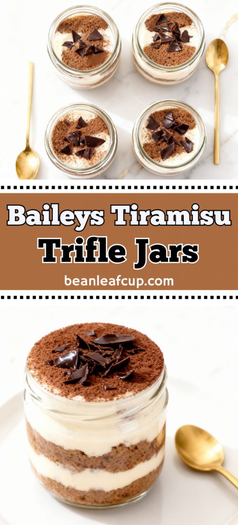 Baileys Tiramisu Trifle Jars