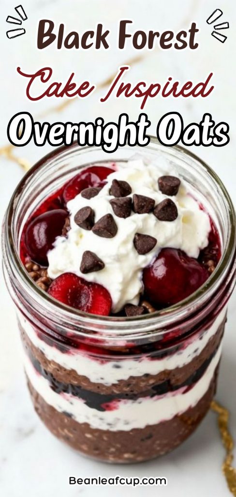 Black Forest Cake-Inspired Overnight Oats