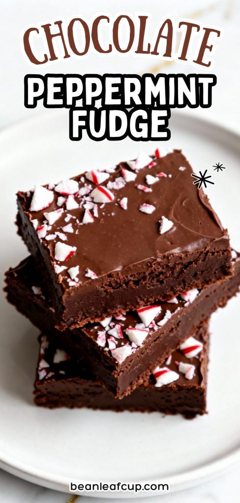 Chocolate Peppermint Fudge 5