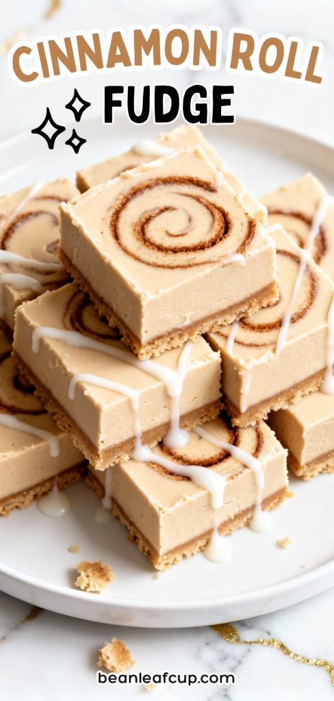 Cinnamon Roll Fudge