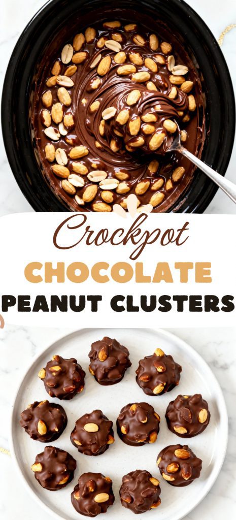 Crockpot Chocolate Peanut Clusters