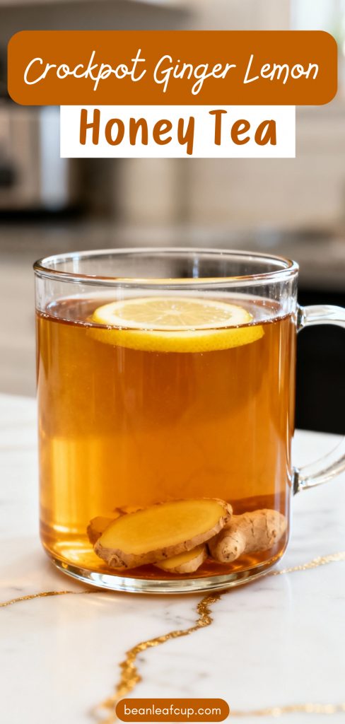Crockpot Ginger Lemon Honey Tea