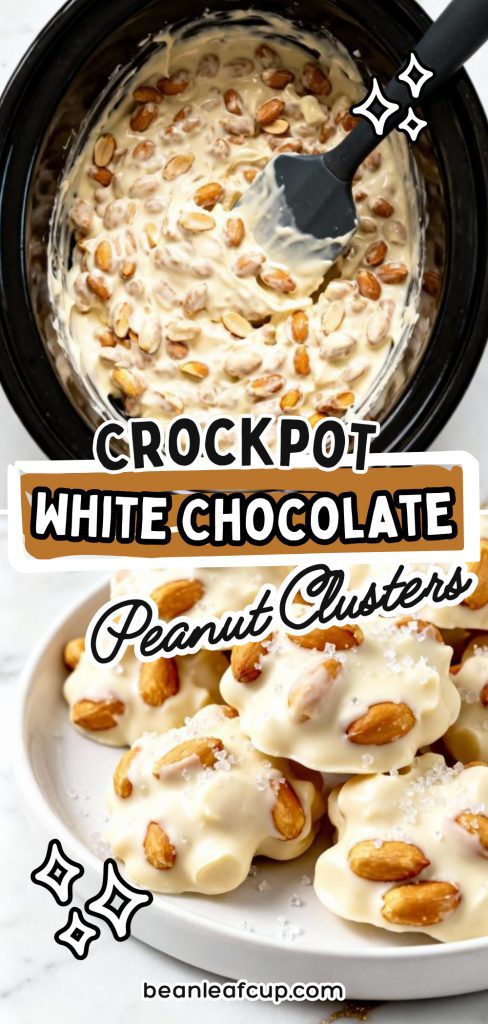 Crockpot White Chocolate Peanut Clusters