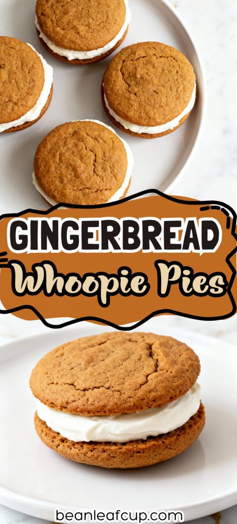 Gingerbread Whoopie Pies with Cream Cheese Filling