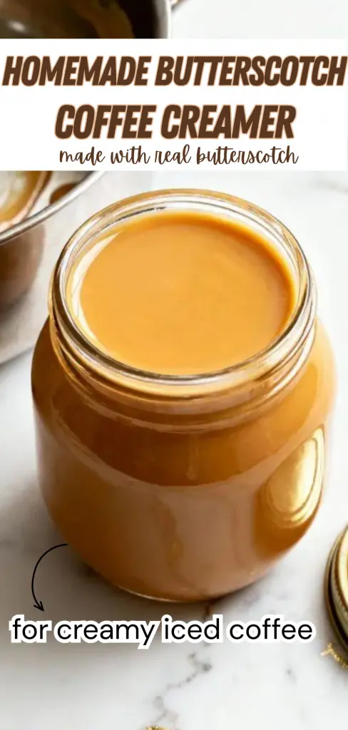 Homemade Butterscotch Coffee Creamer