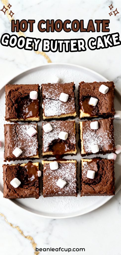 Hot Chocolate Gooey Butter Cake