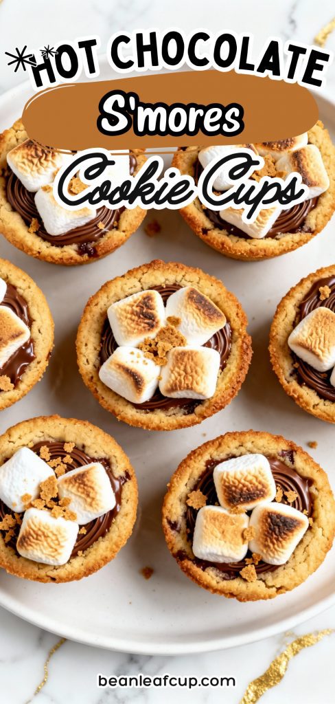 Hot Chocolate S’mores Cookie Cups