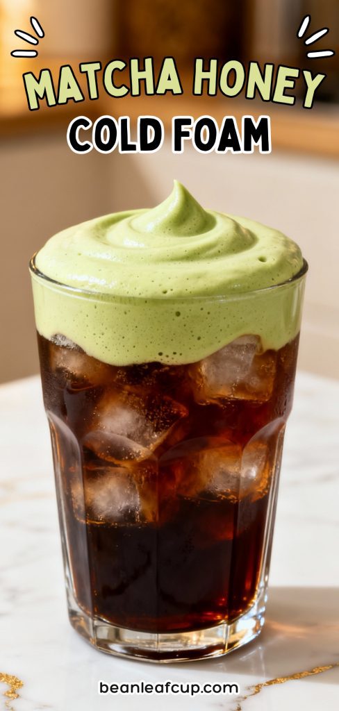 Matcha Honey Cold Foam