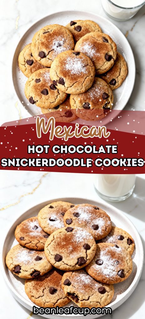 Mexican Hot Chocolate Snickerdoodle Cookies
