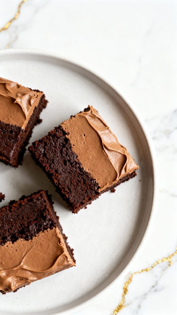 Frosted Baileys Mocha Brownies