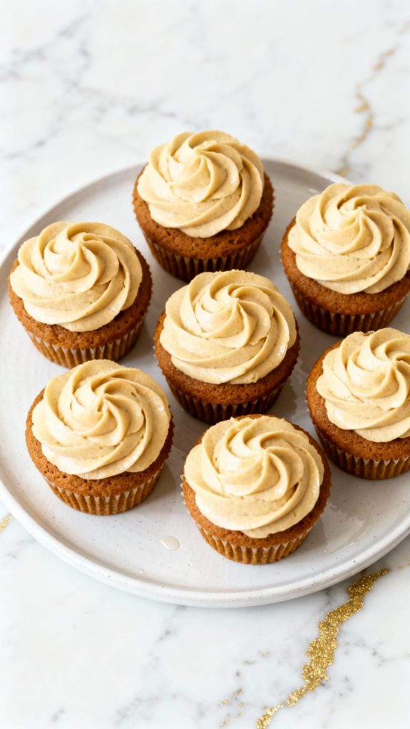Gingerbread Cupcakes with Brown Butter Frosting