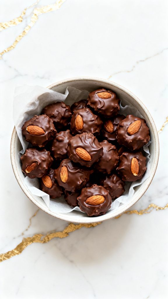 Crockpot Chocolate Almond Clusters