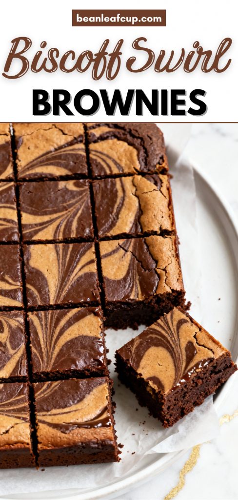 Biscoff Swirl Brownies
