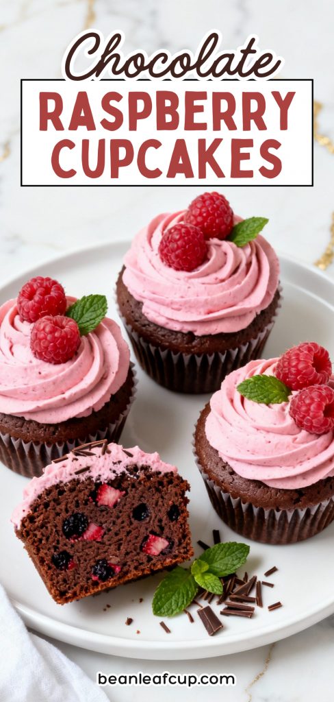 Chocolate Raspberry Cupcakes 6