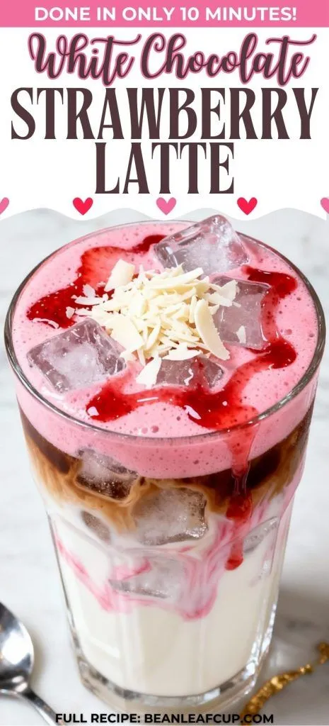 Iced White Chocolate Strawberry Latte