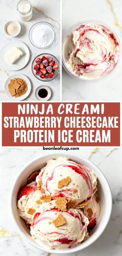 Ninja Creami Strawberry Cheesecake Protein Ice Cream 7