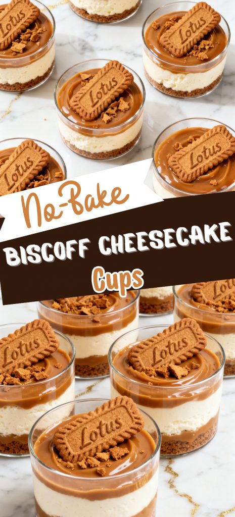 No-Bake Biscoff Cheesecake Cups