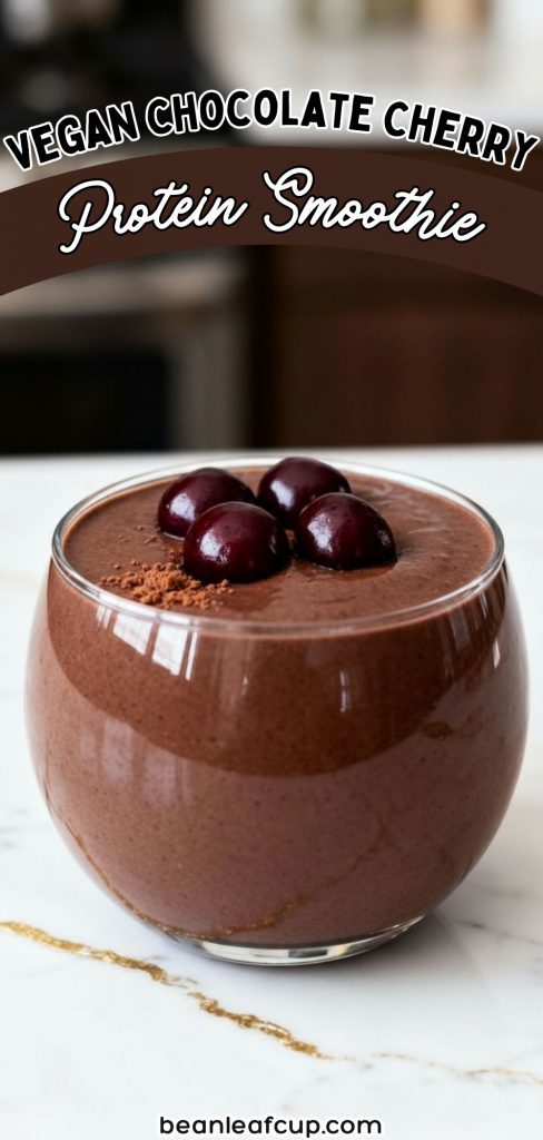 Vegan Chocolate Cherry Protein Shake