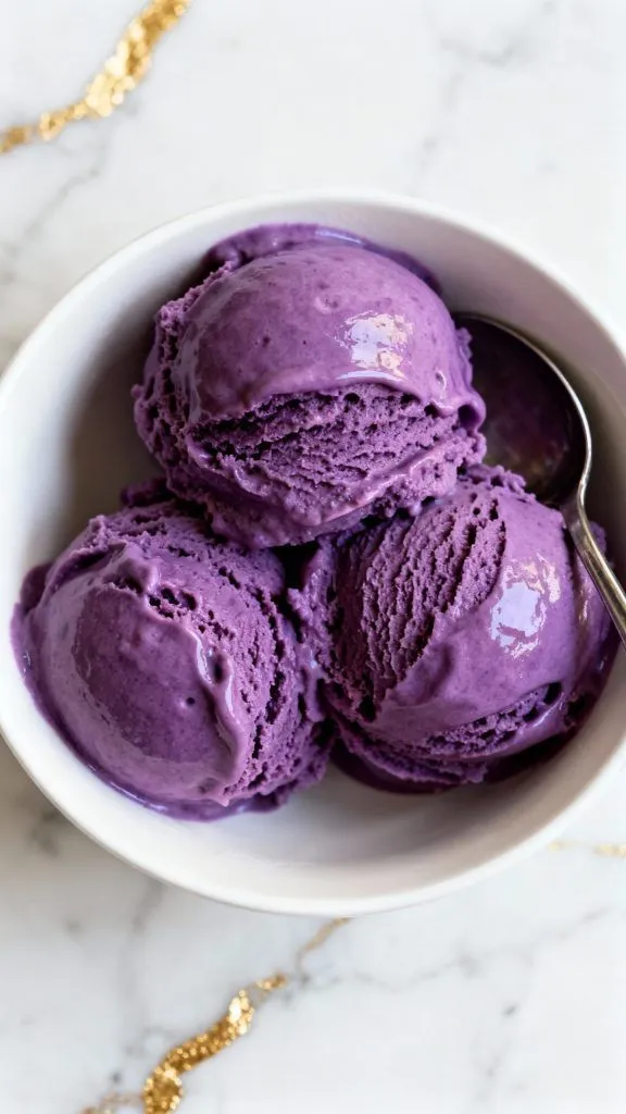 Ninja Creami Blueberry Cottage Cheese Ice Cream