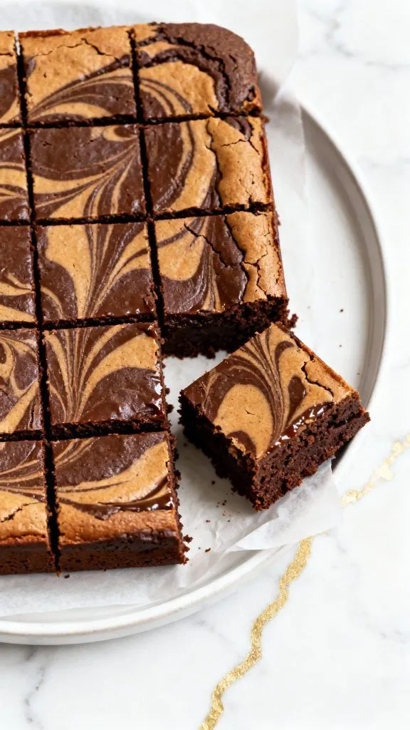 Biscoff Swirl Brownies
