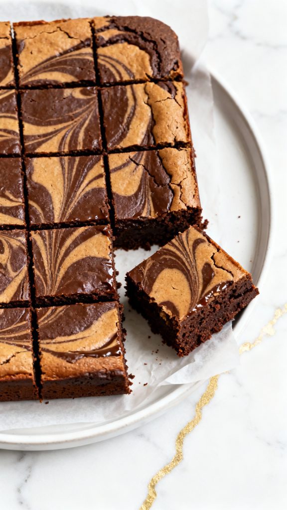 Biscoff Swirl Brownies