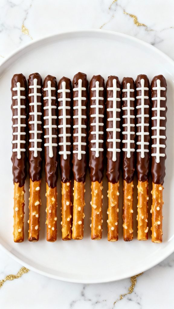 Football Pretzel Rods