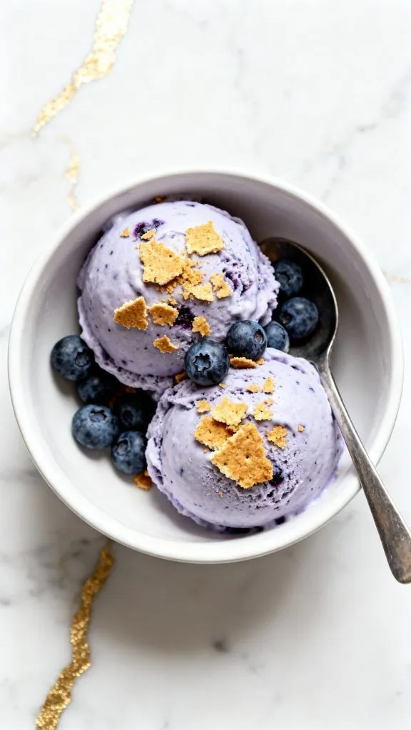 Ninja Creami Blueberry Cheesecake Protein Ice Cream