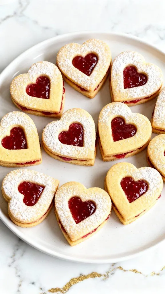 Heart Jam Cookies