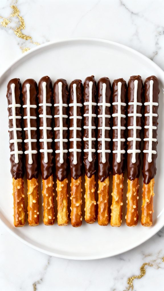 Football Pretzel Rods