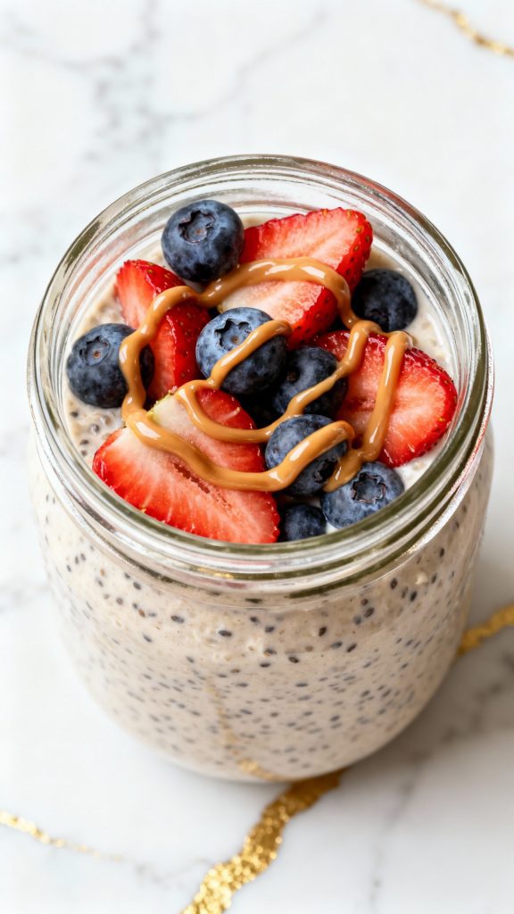 High Protein Cottage Cheese Overnight Oats