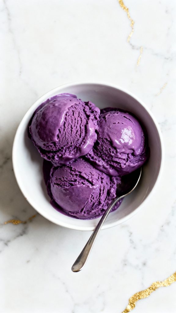 Ninja Creami Blueberry Cottage Cheese Ice Cream