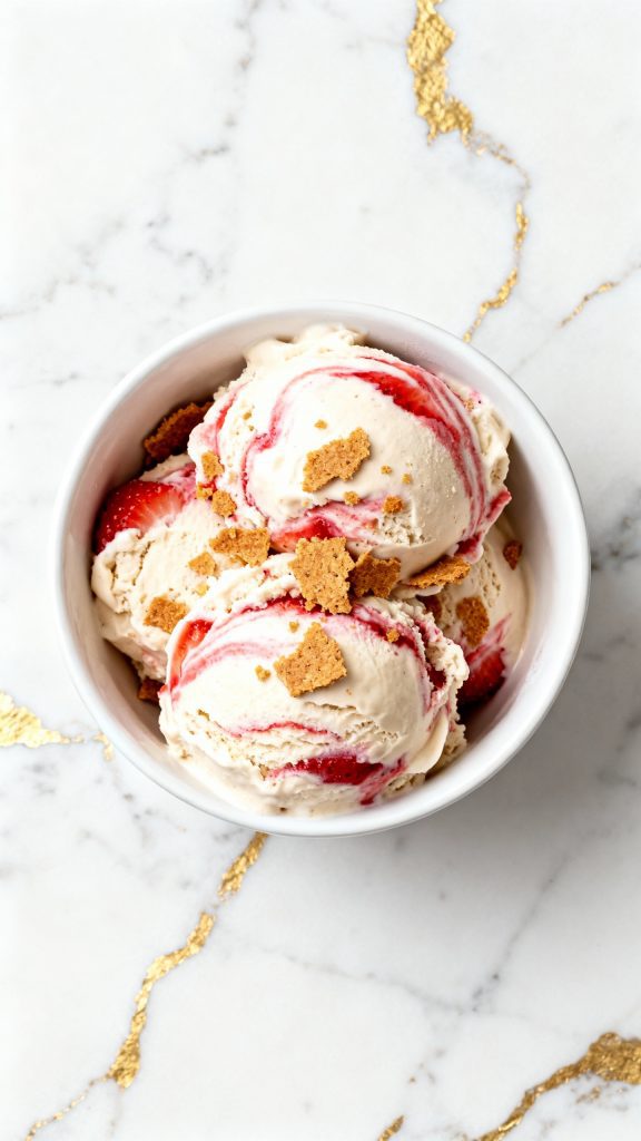 Ninja Creami Strawberry Cheesecake Protein Ice Cream