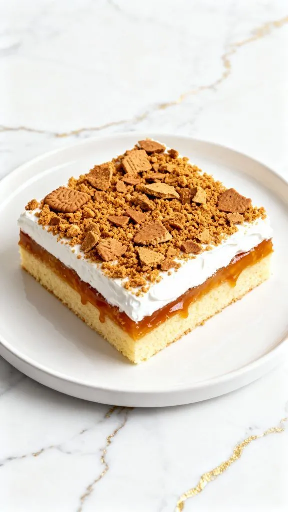 Biscoff Poke Cake