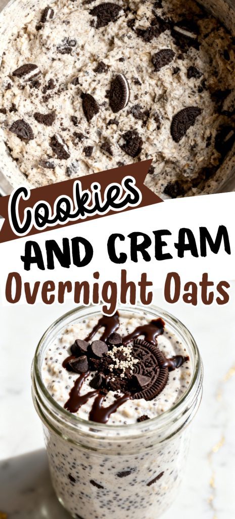 Cookies and Cream Overnight Oats