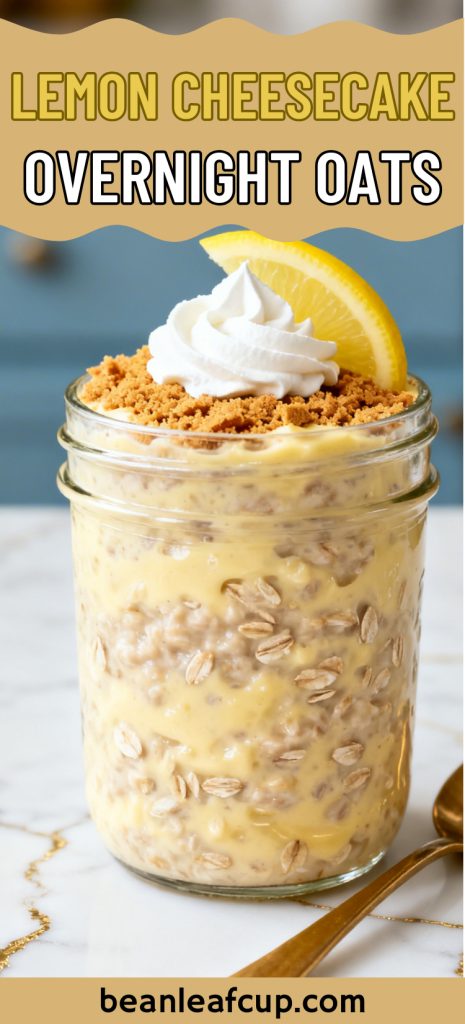 Lemon Cheesecake Overnight Oats
