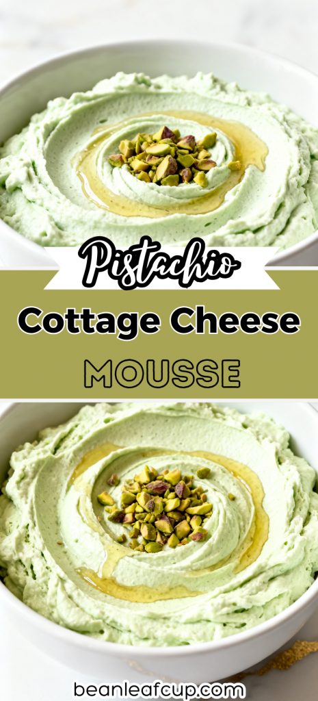 Pistachio Cottage Cheese Mousse