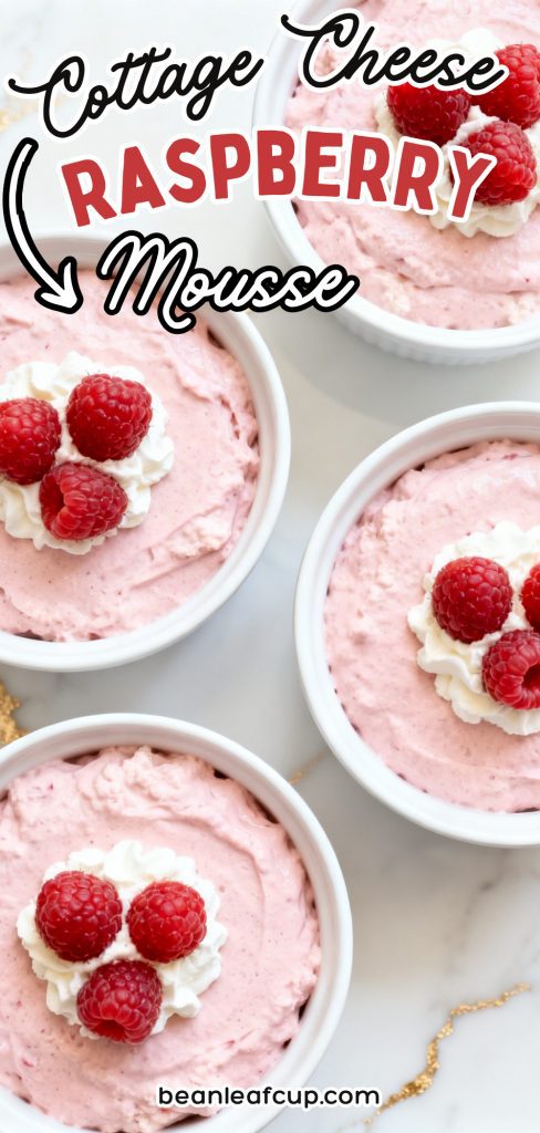 Raspberry Cottage Cheese Mousse 5