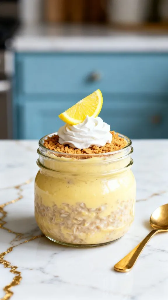 Lemon Cheesecake Overnight Oats