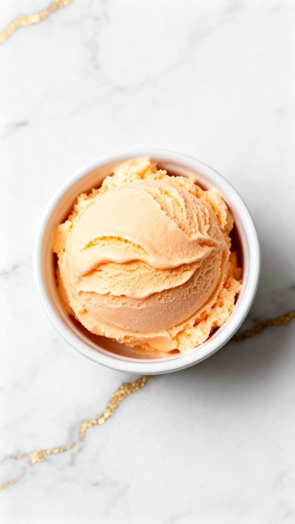 Orange Cottage Cheese Ice Cream