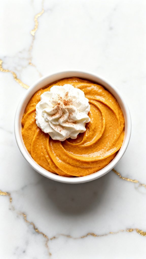 Pumpkin Spice Cottage Cheese Mousse
