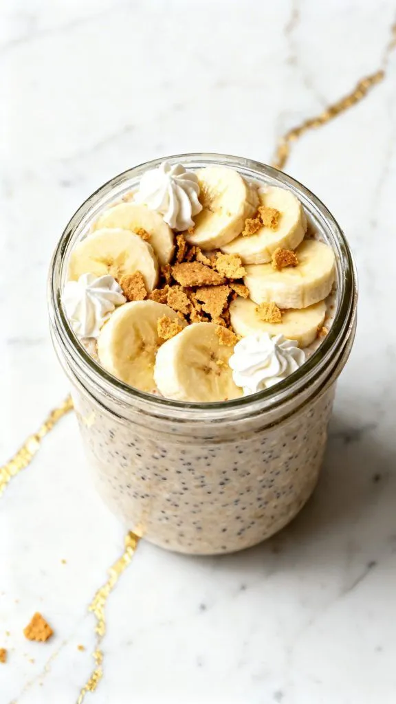 Banana Cream Pie Protein Overnight Oats