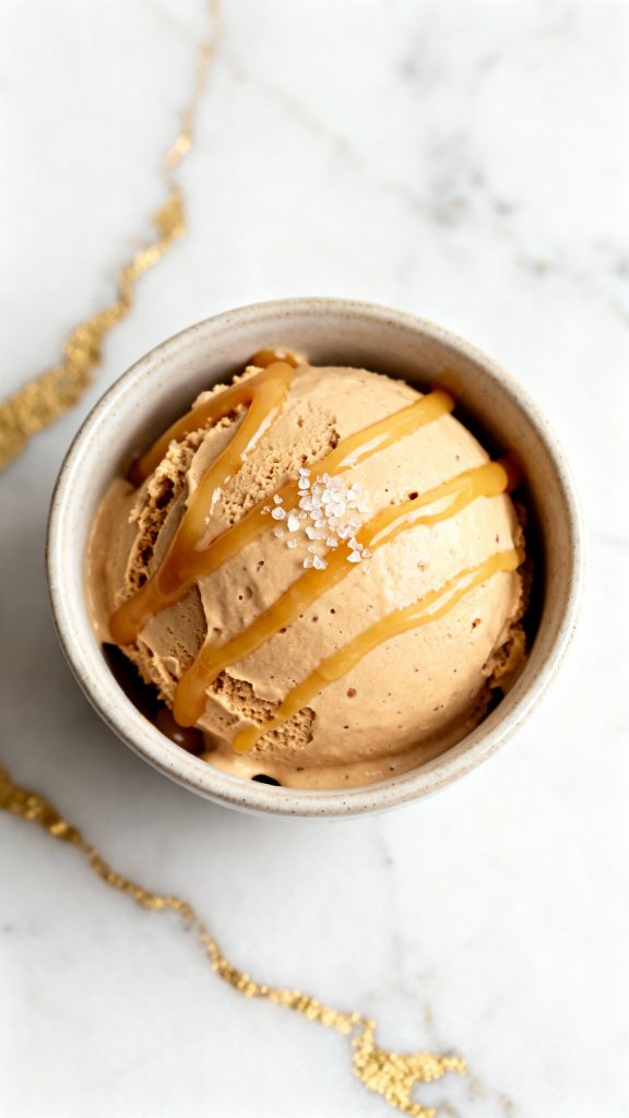 Ninja Creami Salted Caramel Protein Ice Cream