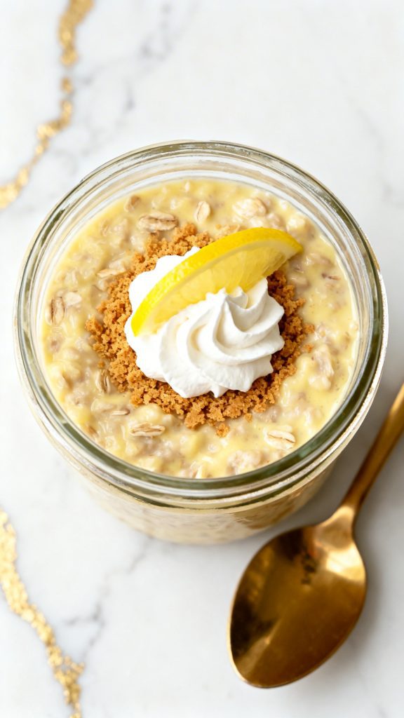 Lemon Cheesecake Overnight Oats