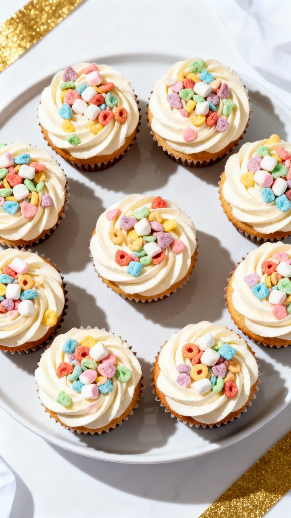 Lucky Charms Cupcakes