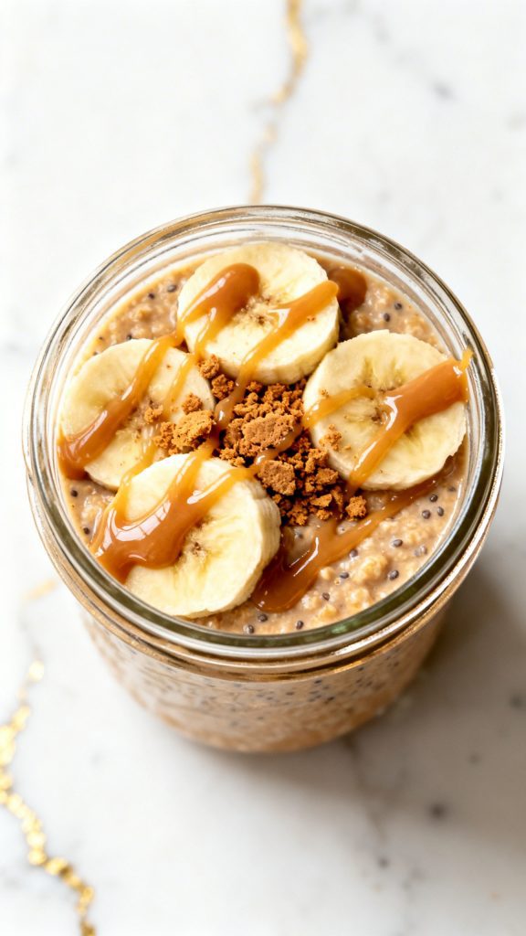 Banana & Biscoff Overnight Oats