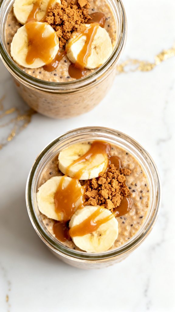Banana & Biscoff Overnight Oats