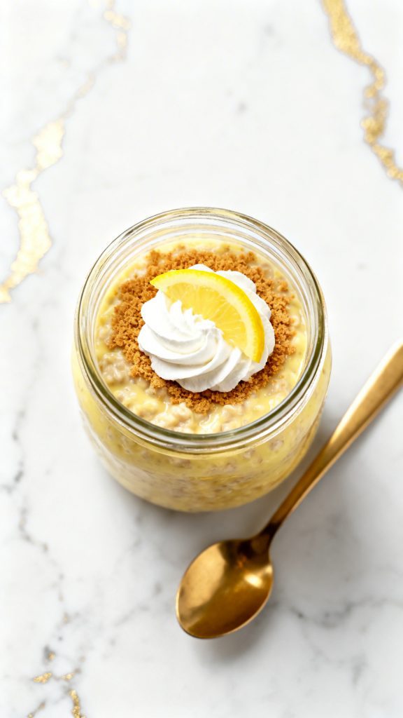 Lemon Cheesecake Overnight Oats
