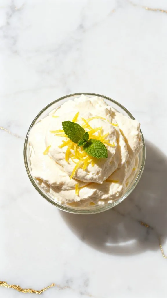 Lemon Cottage Cheese Mousse
