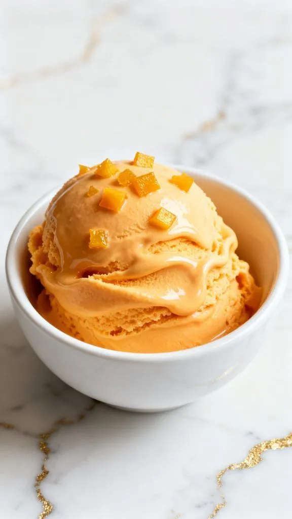 Mango Cottage Cheese Ice Cream