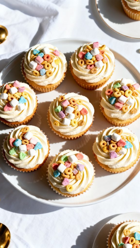Lucky Charms Cupcakes